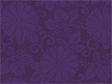 喜寿祝い座布団生地-紫色菊桐柄